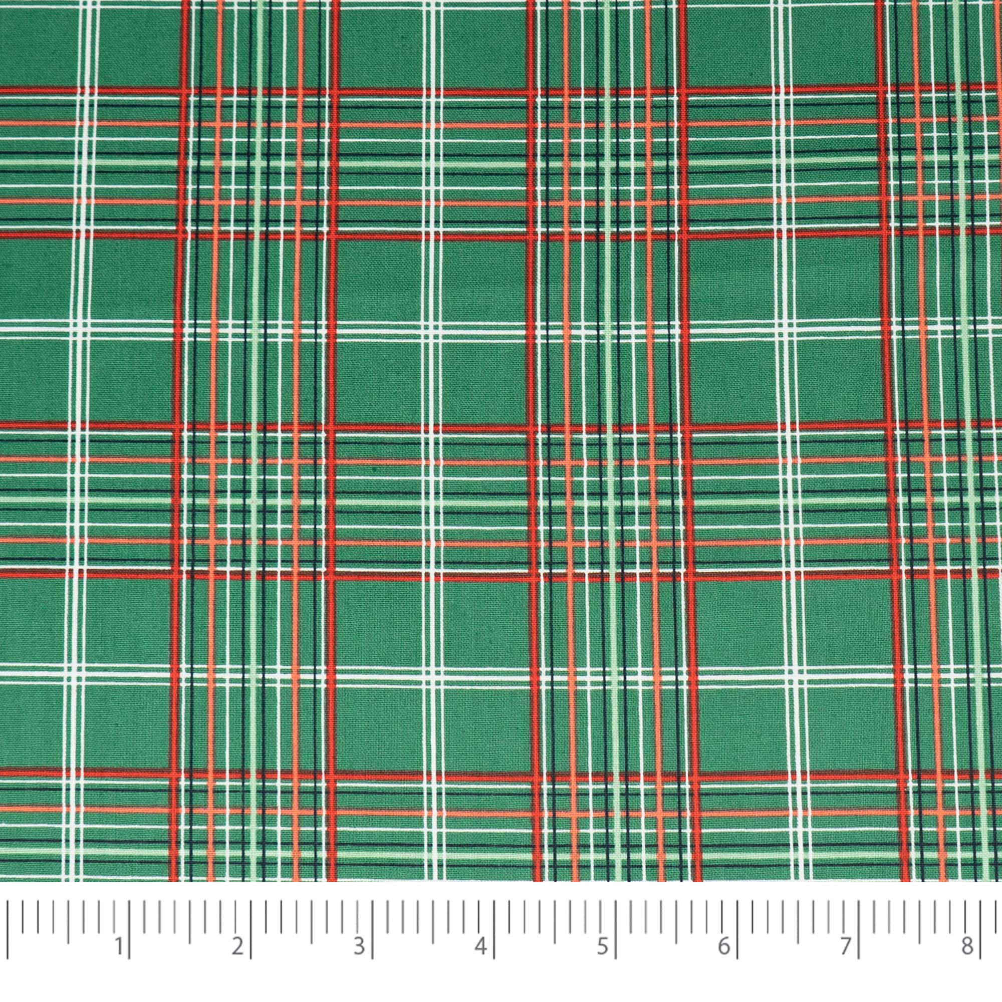 SINGER Christmas Holiday Plaid Cotton Fabric
